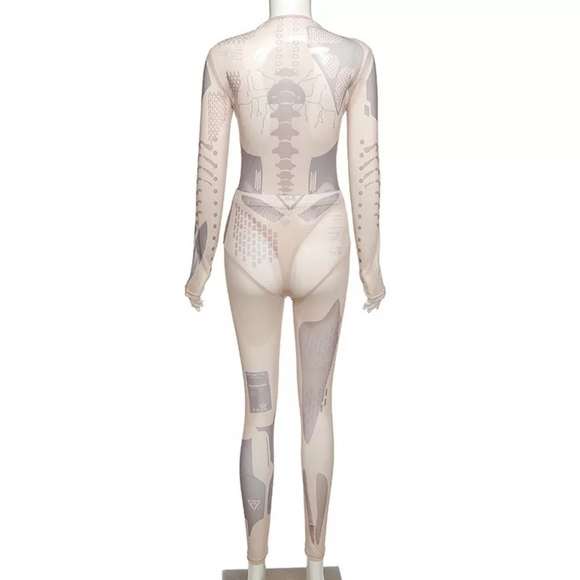 Lux 2 Piece Futuristic Printed Outfit - Picture 4 of 8